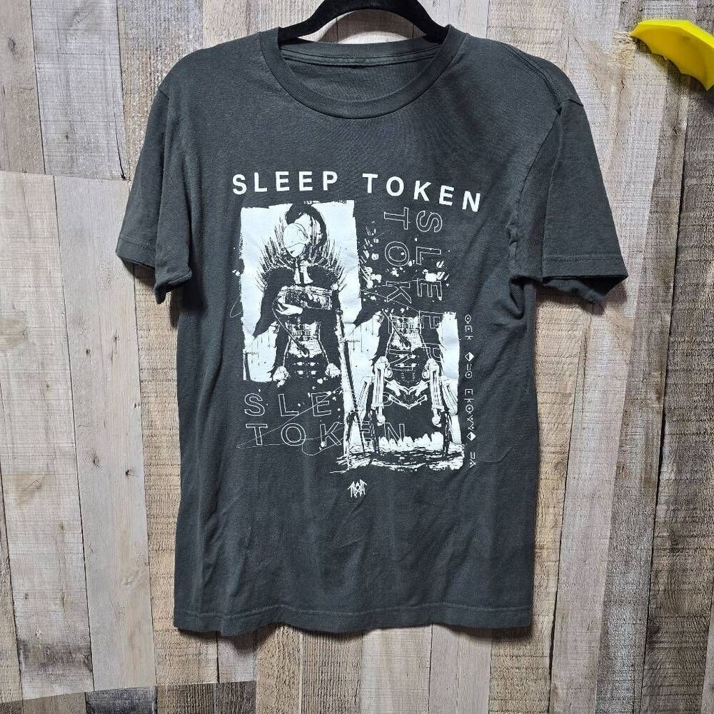 Sleep Token Symbols Grey Graphic Band Concert T-Shirt Hot Topic Alt Punk Emo Got